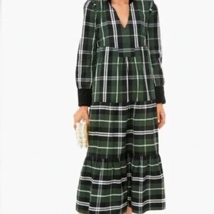 Tuckernuck Tartan Plaid Holiday Midi Dress